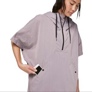 Lululemon Morning Mist Cape Smoky Blush Windproof Water-Repellent Packable M/L
